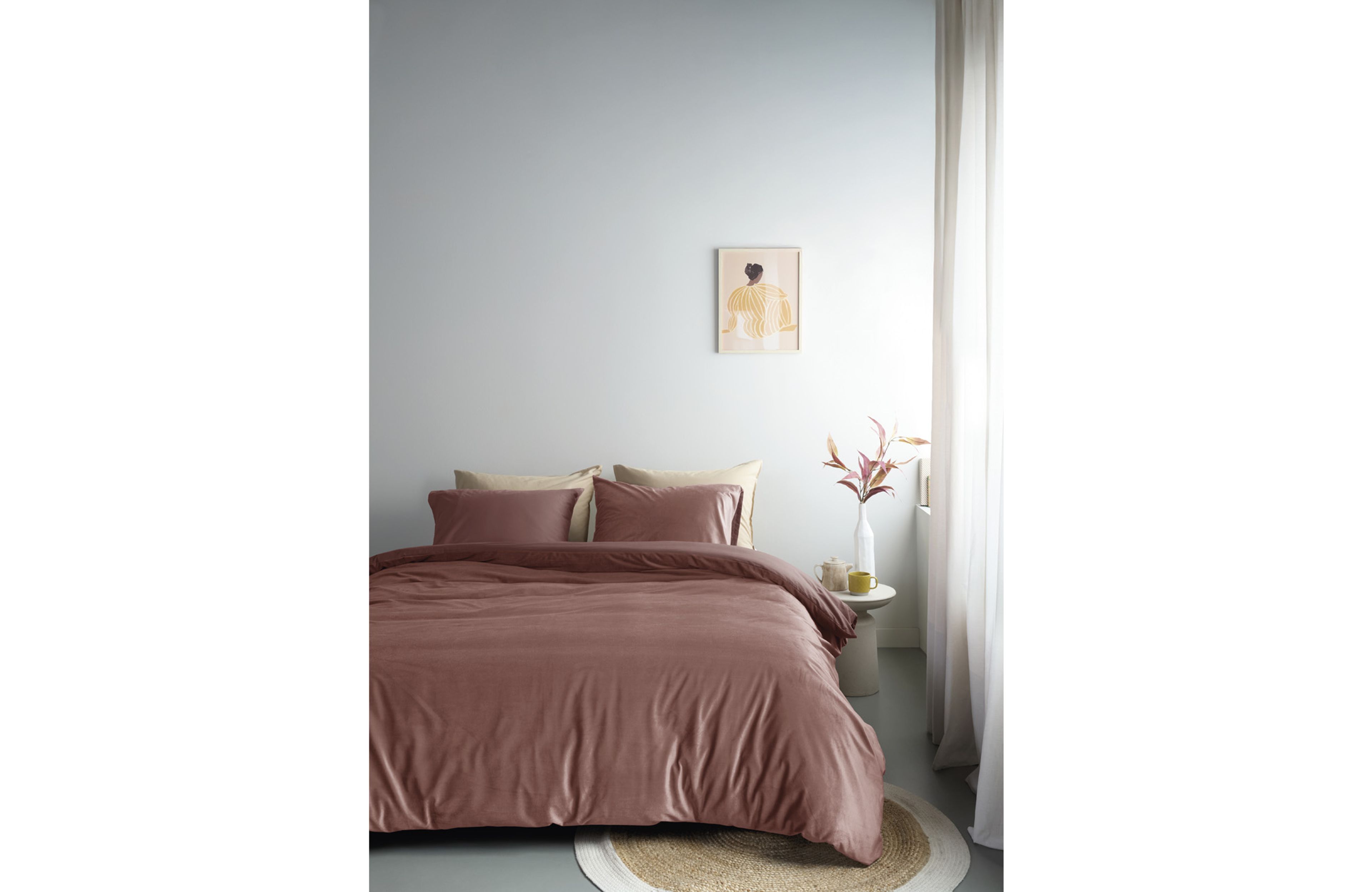 Trendy oudroze fluweel