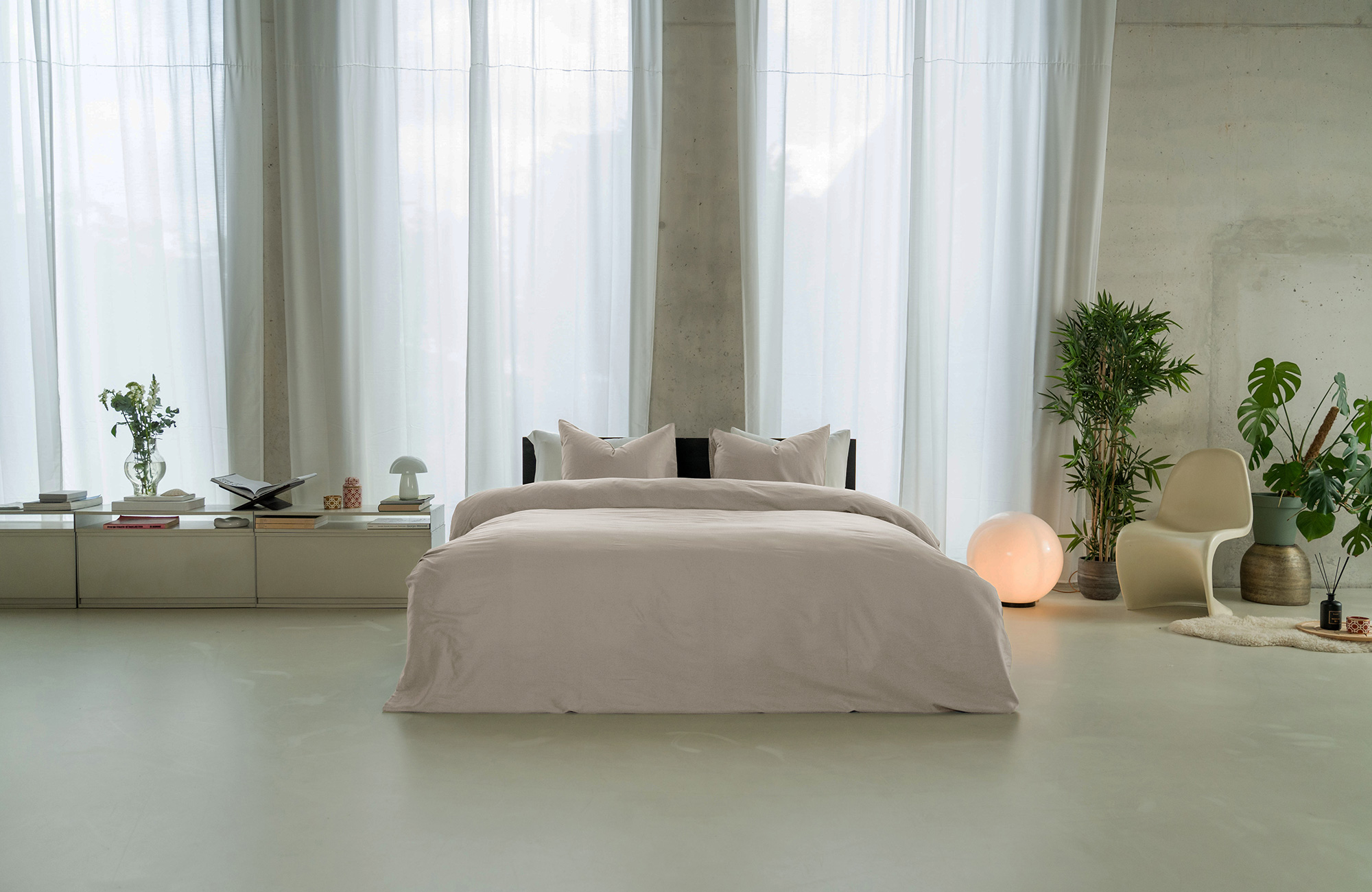 Minimalistische, serene uitstraling